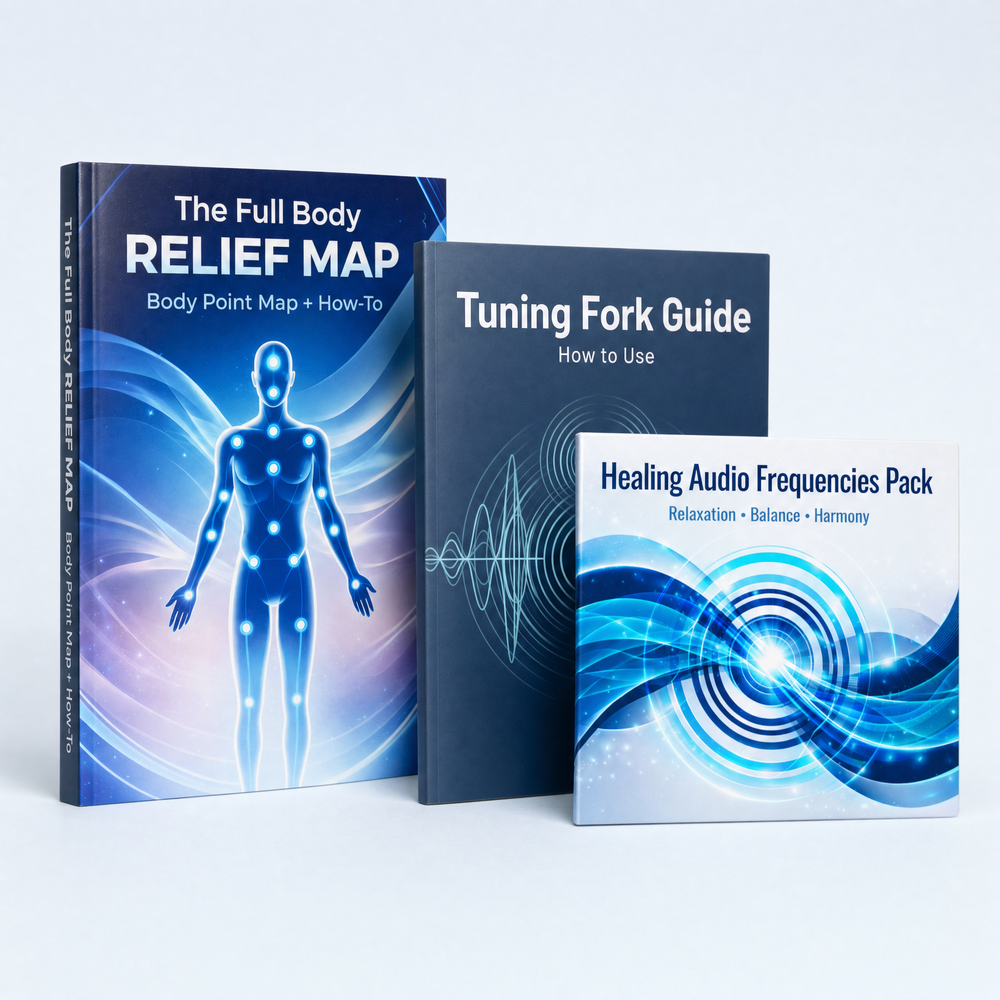 Relief Map + Tunning Fork Guide + Healing Audio Pack