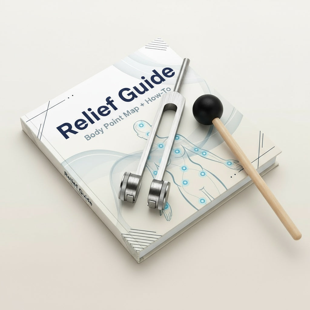 2x Nourial 128 Hz Healing Instrument + Relief Guide