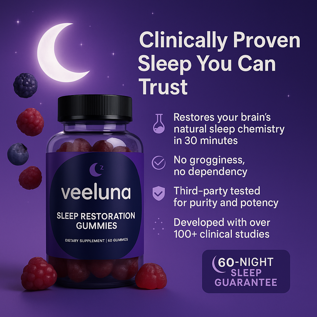 Veeluna Sleep Gummies | Triple-Action Formula