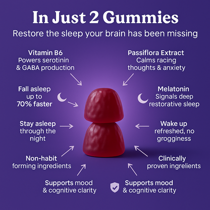 Veeluna Sleep Gummies | Triple-Action Formula