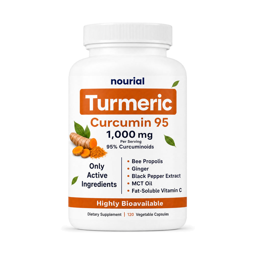 Nourial Turmeric Curcumin Capsules (1,000mg)