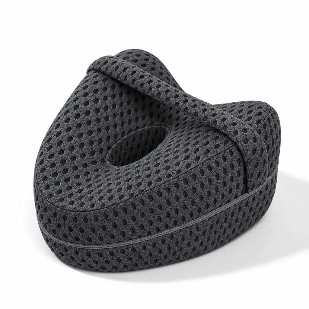 Nourial 4D mesh knee alignment pillow on a white background