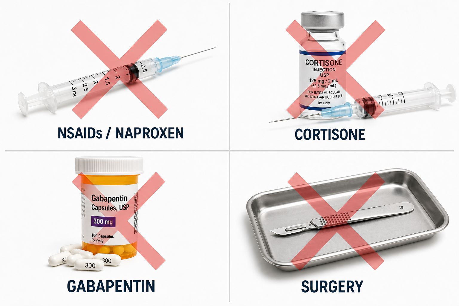 Why every standard joint pain solution fails: NSAIDs, cortisone, gabapentin, surgery