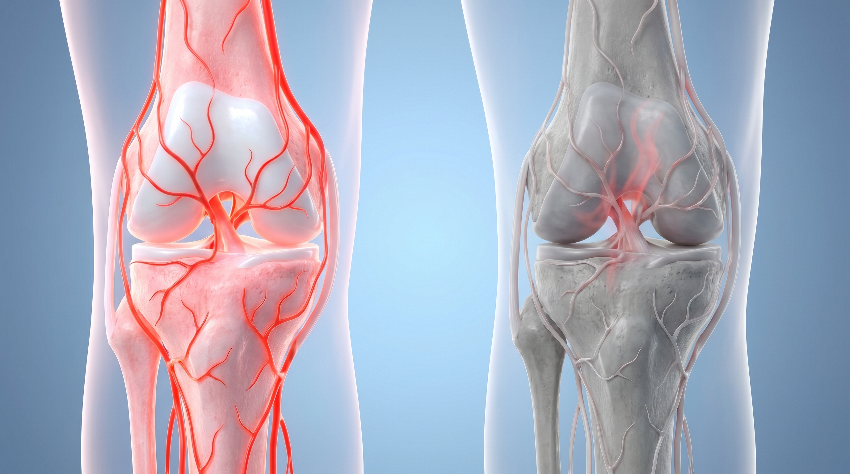 Healthy joint vs starved joint