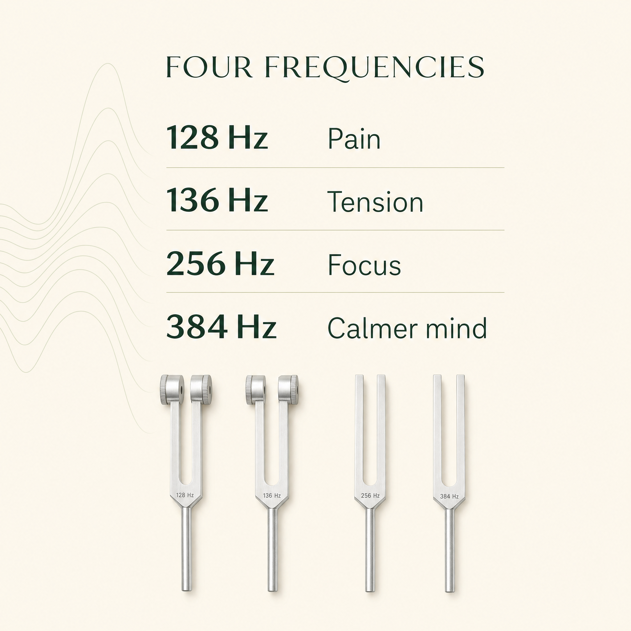 Four Frequencies. Two Ways to Heal. One Complete Set.