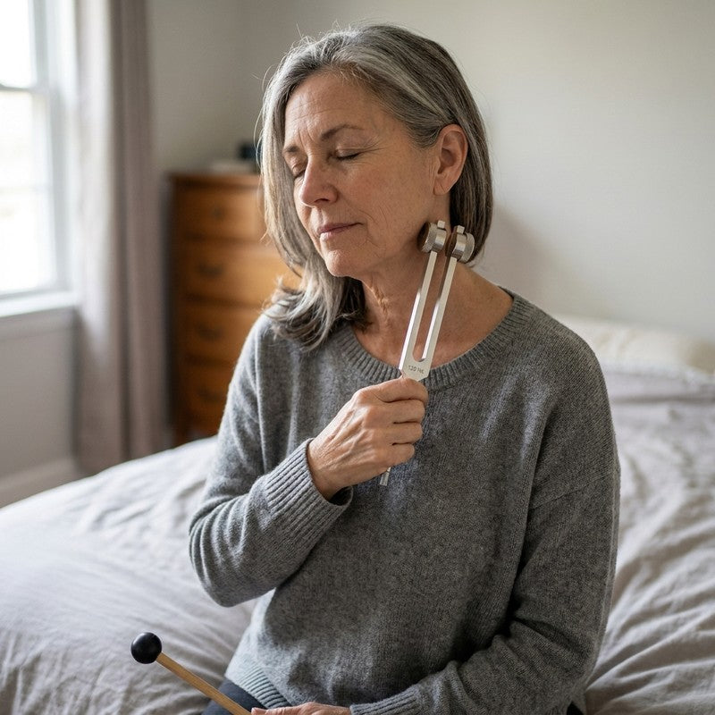 Using the 128 Hz instrument on the neck at home