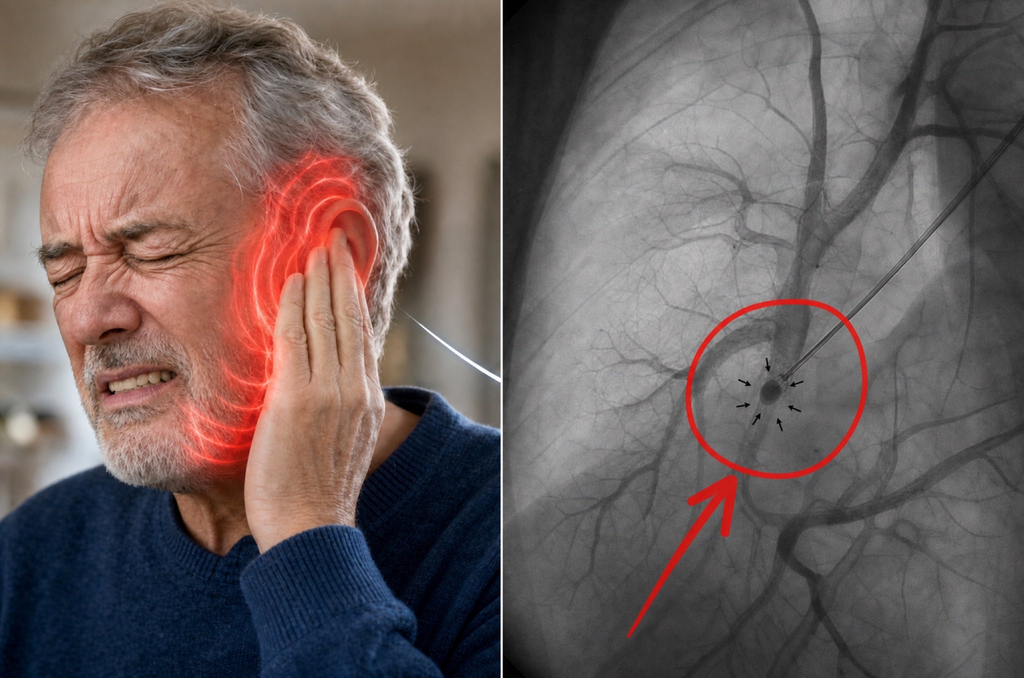 Persistent tinnitus ringing and a real medical X-ray